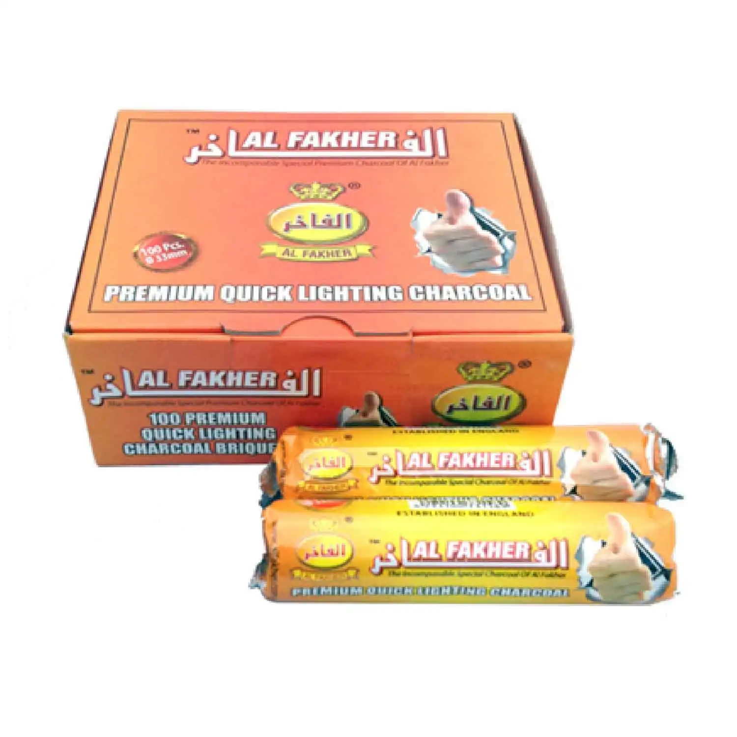 Al Fakher charbon 33mm 10pcs - Buy at Real Tobacco